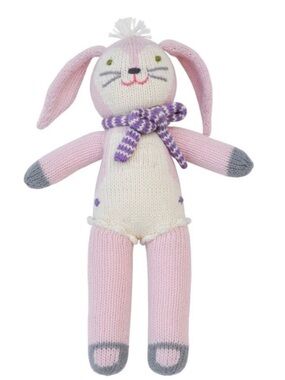 Blabla Fleur The Bunny Hand Knit Doll 12”